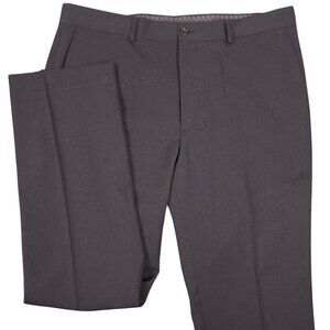 Perry Ellis Mens Charcoal Dress Pants 36x32 Polyester Business Trousers
